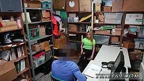 officer spots teen stealing, then fucks her in uniform