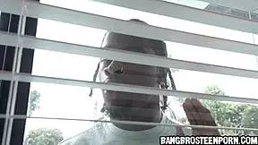 Blonde Teen Catches Spy During Masturbation