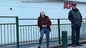 Ava's daring antics: public pee yoga