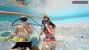 I Can't Believe the Wild Group Sex Underwater with Eva Sasalka and Friends in a Steamy 4some!