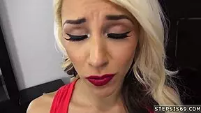 College teen squirts during hardcore pov with her suspended step sis