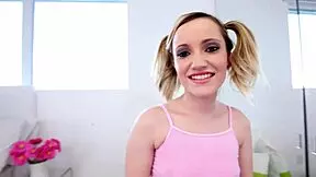 19 yo handles huge cock pov blowjob no hands, swallows massive load, just wow