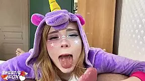unicorn with big ass gives blowjob and hard fuck in pov cosplay 😈