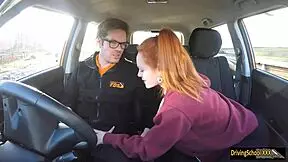 redhead ella hughes swallows a hot treat