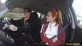 redhead ella hughes swallows a hot treat