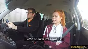 redhead ella hughes swallows a hot treat