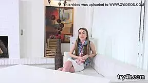 Erotic teen 18+ gives blowjob in POV and gets slit licked