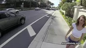 banging huge titty broke teen at parking lot