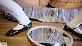 rubbing my clit after class - shannon heels