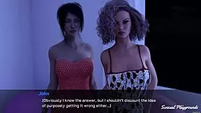 LUST THEORY: WHAT WOULD YOU CHOOSE? PETITE TEEN GIRLFRIEND GIVES BLOWJOB IN GROUP THREESOME PT1