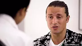 nurse handles student's erection with care in private session