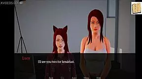 My New Family 82: Redhead's Big Tits In Wild Cartoon Action