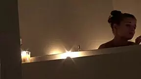 Watching My Petite Girlfriend's Intimate Bathtime Moments with Hidden Cam