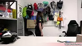 Cute Blonde In Police Uniform Busted In Mall – Time For Quick Fucking?