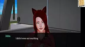 My New Family 82: Redhead's Big Tits In Wild Cartoon Action