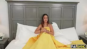 laya rae pulls her stepbrothers cock for blowjob and cowgirl fucking?