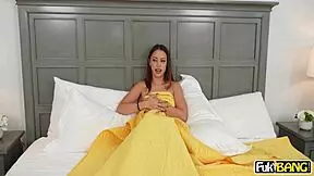 laya rae pulls her stepbrothers cock for blowjob and cowgirl fucking?