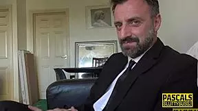 skinny little 18+ submissive throats and rides cock