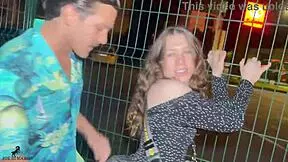 She was alone on the street, and I kept her company.