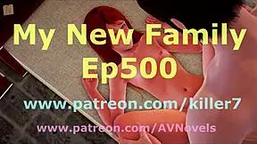 My new family 500: redhead teen's small tits