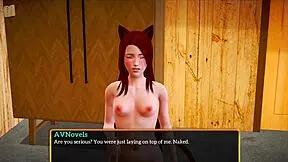 Blonde with small tits plays erotic family game 😏