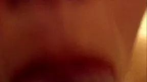 A young sex addicted blonde performs a deep throat and swallows a giant pussy Cummings