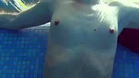 Kittina's outdoor pool striptease revealed