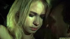 Ballgagged Damsel Endures Leather Bondage Punishment and Rough Fucking