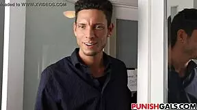 Alex Mae becomes a dirty slut in garage