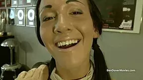 chantelle fox casually licks old man's asshole in rough session.