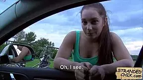 driving with jenny dark giving an epic blowjob, pure amateur heat 😎