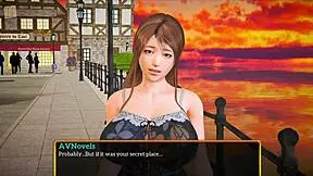 Blonde MILF engages in homemade family game with erotic hentai elements.