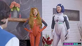 Sexy Cosplay Girls! Exchange Stepbrothers' Cocks For Cumicon Journey!