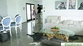 petite teen visits for a casual chat and light activity