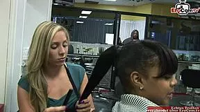 Petite beauty satisfies big cock