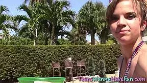 Teen girl gets penetrated deeply