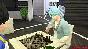 Bulma teaches stepson anal sex.