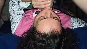 Madura milf le gusta chupar verga y beso negro para el amigo de su hijo con rimjob, face fucking, blowjob, cumshot, and ass fucking.