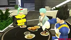 Bulma teaches stepson anal sex.