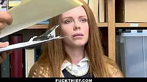 ginger teen gets bent over punishment