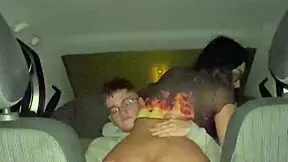 my first time fuckin' a street prostitute for money in the car, she takes off the condon