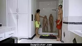 stepbrothers swap their stepsisters and have naughtiest foursome - swapsister