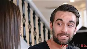 Girlfriend's Teen Stepdaughter Gives Sixty-Nine and Blowjob