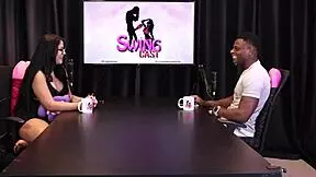 Inês Ventura in sheer red lingerie pleasing her fans after wedding.