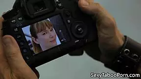 does this teen babe prepare for taboo sex through foreplay?