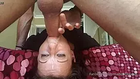 horny nerd begs for mouth fucking until cumshot