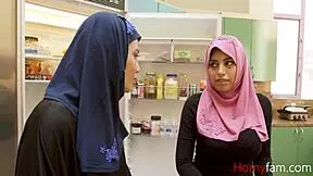 Stepdaughter In Hijab Rides White Cock Seductively