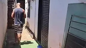 my cousin paty catches me outdoors