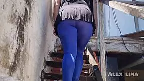 my cousin paty catches me outdoors