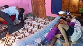 Свингерская оргия двух пар Ханиф Попи Кхатун Мст Сумона и Маник Миа жёстко ебутся